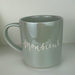 Holiday Home Monsieur 19oz Cool Iridescent Pearl glaze ceramic Coffee Mug